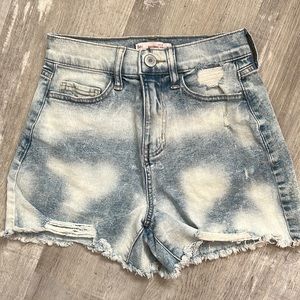 High Rise Jean Shorts